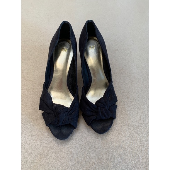 H&M Women’s open toe black wedges - Picture 7 of 7